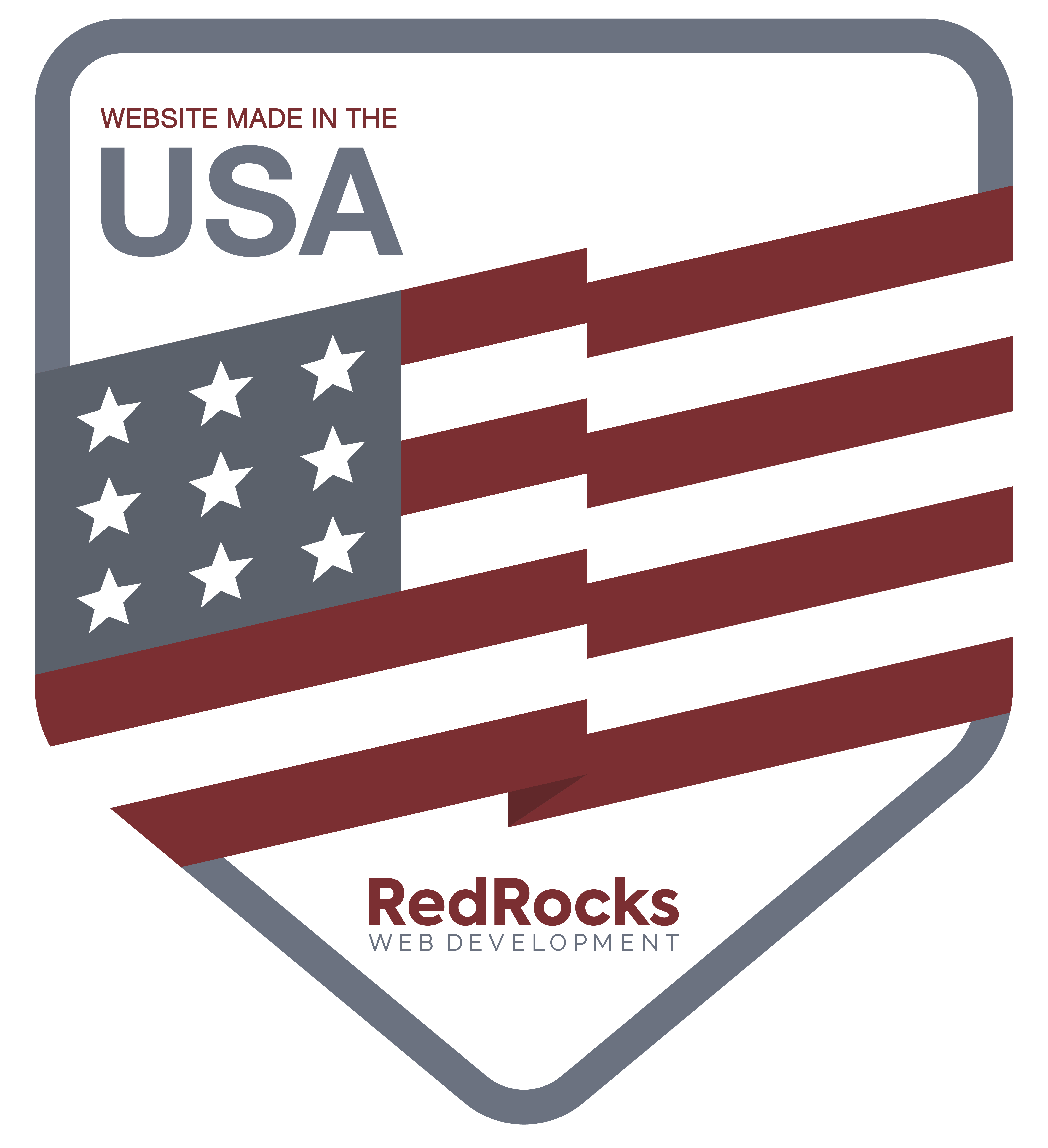 This website was made in the USA by Red Rocks Web Development.