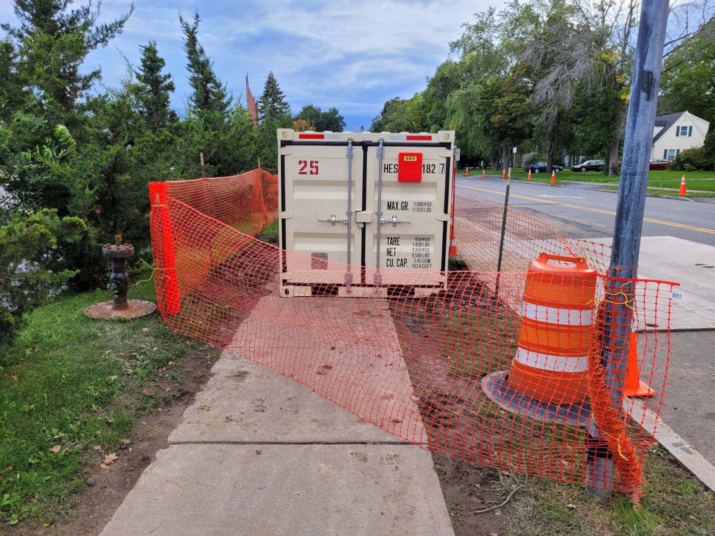 Pipeline Conditioning field equipment at a project site