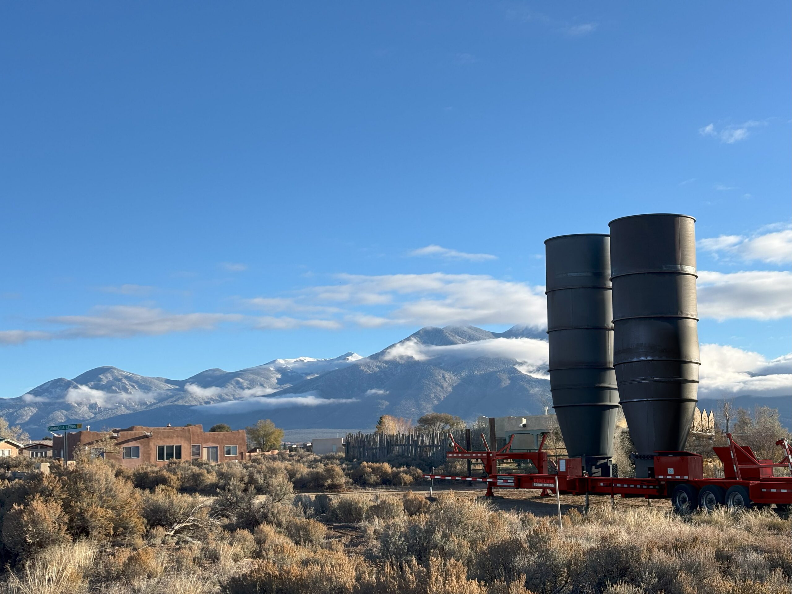 Natural gas odorization in Taos, New Mexico.