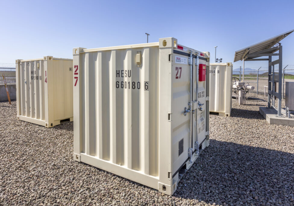 Box in rock yard
